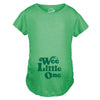 Maternity Wee Little One Tshirt Funny Pregnancy St Patricks Day Leprechaun Tee