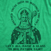 Mens You're Irish Or Ain't Raise A Glass Humor St Patricks Day Graphic Tee