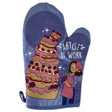 Artist At Work Oven Mitt Funny Cake Decorating Baking Dessert Kitchen Glove