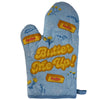 Butter Me Up Oven Mitt Funny Cooking Baking Sayings Graphic Kitchen Glove