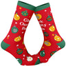 Men's Check Out My Balls Socks Funny Christmas Tree Ornaments Graphic Novelty Footwear