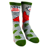 Men's Dadasaurus Socks Funny Triceratops Father's Day Dinosaur Novelty Footwear