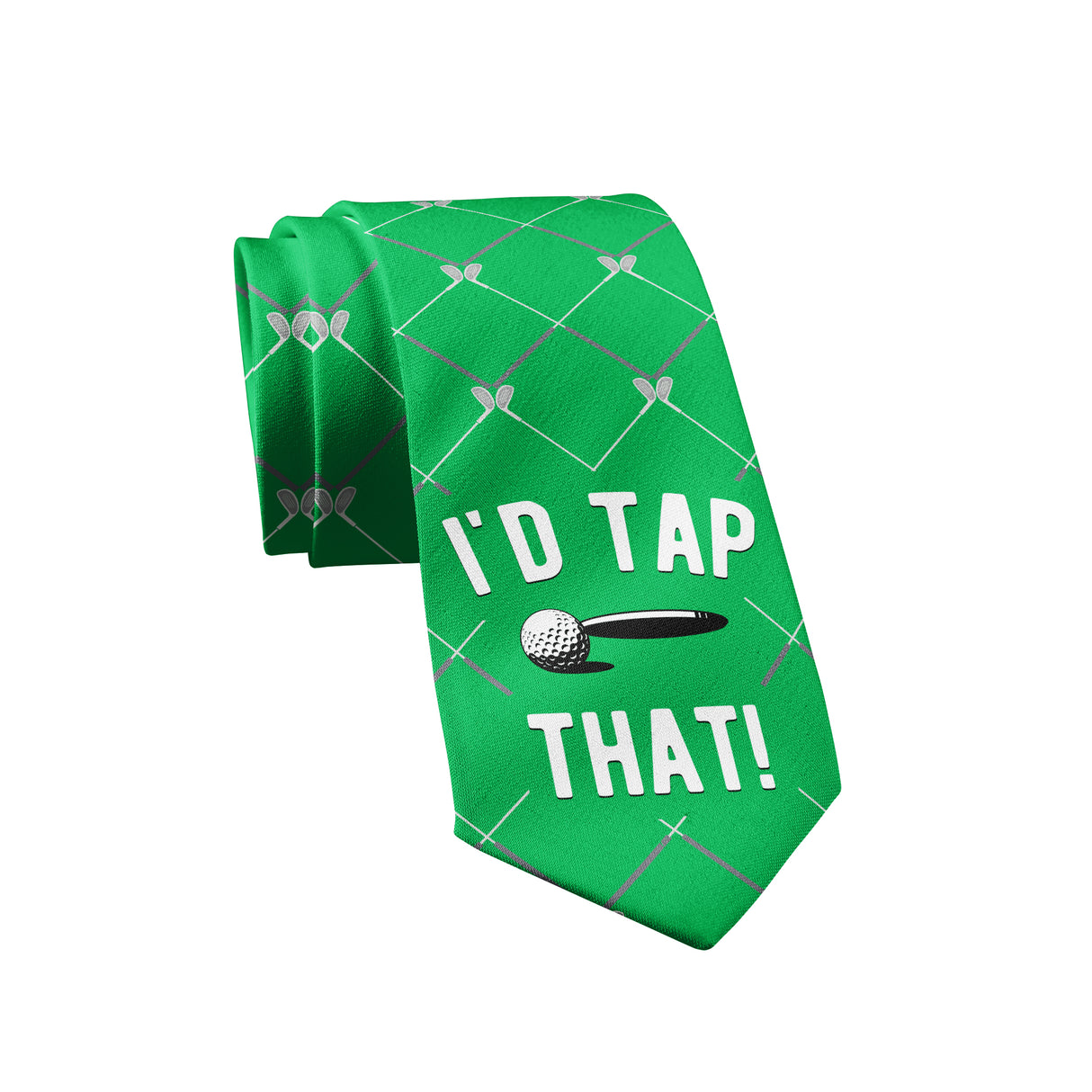 Funny Sports Ties For Men Novelty Graphic Ties for Golf Fishing and Exercise Guys