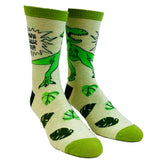 Men's Papasaurus Socks Funny Fathers Day Dinosaur T-Rex Grandfather Novelty Footwear