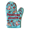 Peppurrmint Meowcha Oven Mitt Funny Christmas Cat Coffee Lover Kitchen Glove