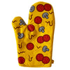Pizza Oven Mitt Funny Pizza Lover Cheese Pepperoni Novelty Kitchen Glove