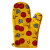 Pizza Oven Mitt Funny Pizza Lover Cheese Pepperoni Novelty Kitchen Glove