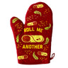 Roll Me Another Oven Mitt Funny Mexican Food Burrito Lover Graphic Novelty Kitchen Glove