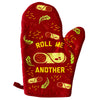 Roll Me Another Oven Mitt Funny Mexican Food Burrito Lover Graphic Novelty Kitchen Glove