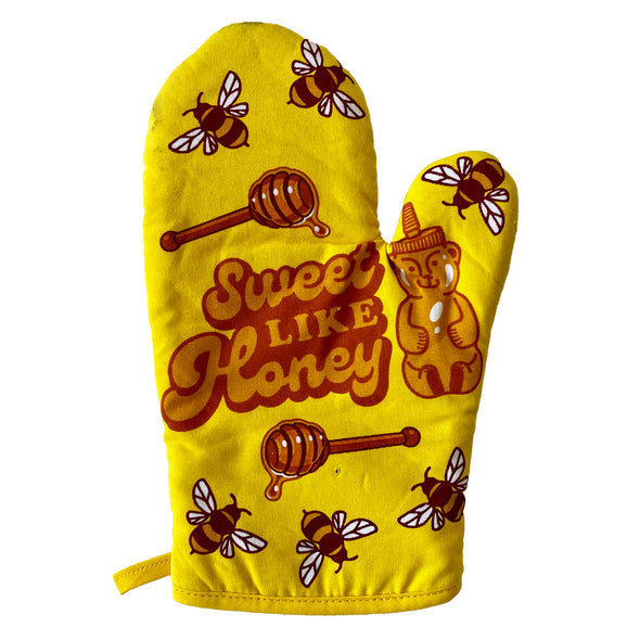 Sweet Like Honey Oven Mitt Funny Honey Bee Honey Bear Novelty Kitchen Glove