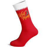 Men's Well Hung Socks Funny Sarcastic Christmas Stocking Innuendo Graphic Novelty Footwear