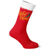 Men's Well Hung Socks Funny Sarcastic Christmas Stocking Innuendo Graphic Novelty Footwear