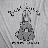 Womens Best Bunny Mom Ever T shirt Funny Funny Easter Sunday Graphic Novelty Tee