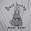Womens Best Bunny Mom Ever T shirt Funny Funny Easter Sunday Graphic Novelty Tee