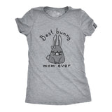 Womens Best Bunny Mom Ever T shirt Funny Funny Easter Sunday Graphic Novelty Tee