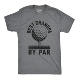 Mens Best Grandpa By Par Tshirt Funny Golf Fathers Day Sports Lover Hilarious Saying Tee