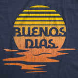 Mens Buenos Dias Tshirt Funny Positive Sunset Good Day Happy Vacation Tee