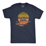 Mens Buenos Dias Tshirt Funny Positive Sunset Good Day Happy Vacation Tee