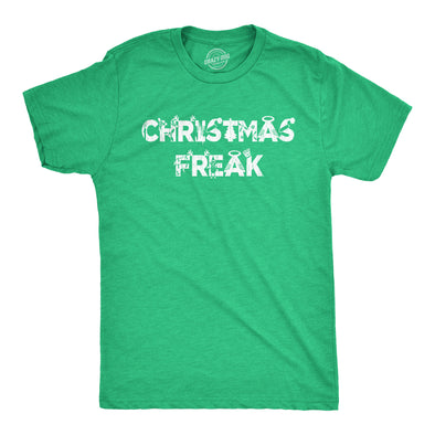 Mens Christmas Freak Tshirt Funny Holiday Xmas Party Graphic Novelty Tee