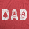 Mens Dad Christmas Tshirt Funny Xmas Holiday Party Tee For Father Graphic