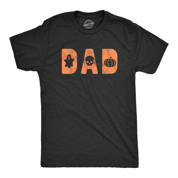 Mens Dad Halloween Tshirt Funny Spooky Trick Or Treat Father Graphic Novelty Tee