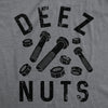 Mens Deez Nuts Tshirt Funny Father's Day Tools Handyman Graphic Novelty Tee