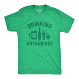 Mens Drinking Enthusiast T shirt Funny St Patricks Day Saying Cool Saint Paddy