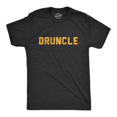 Mens Druncle T shirt Funny Drunk Uncle Family Reunion Hilarious Gift for Brother
