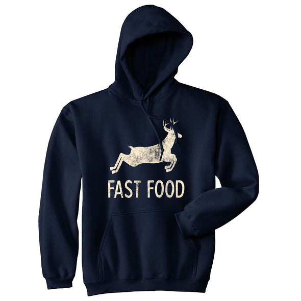 Fast Food Hoodie Funny Deer Hunting Sarcasm Gift for Hunter Graphic  Sweatshirt