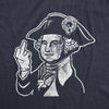 Mens George Washington Middle Finger Tshirt Funny 4th Of July Flip The Bird Hilarious Graphic Tee