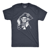 Mens George Washington Middle Finger Tshirt Funny 4th Of July Flip The Bird Hilarious Graphic Tee
