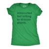 Womens Introverted But Willing To Discuss Plants Tshirt Funny Gardening Tee
