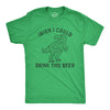 Mens Irish I Could Drink This Beer Tshirt Funny St Patricks Day T-Rex Dino Graphic Tee