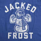 Mens Jacked Frost Tshirt Funny Christmas Party Winter Novelty Graphic Tee For Men