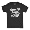 Mens Leave The Judging To Jesus T shirt Funny Religion Christian Graphic  Tee