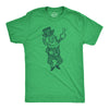 Mens Leprechaun Middle Finger Offensive Saint Patricks Day T-Shirt Crazy Design