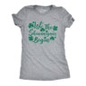 Womens Let The Shenanigans Begin Funny Saint Patricks Day Saying T-Shirt Clover