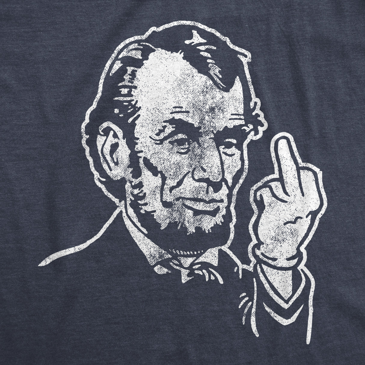 Mens Abe Lincoln Middle Finger Tshirt Funny 4th Of July Flip The Bird Hilarious Graphic Tee