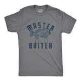 Mens Master Baiter Tshirt Funny Fishing Fathers Day Sarcastic Sexual Innuendo Graphic Tee