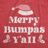Maternity Merry Bumpas Y'all Pregnancy Tshirt Funny Christmas Party Baby Announcement Tee