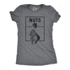 Womens Nuts Jaws Squirrel Parody Tshirt Funny Novelty Shark Movie Graphic Tee For Ladies