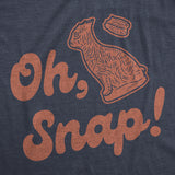 Mens Oh Snap T shirt Funny Chocolate Easter Bunny Basket Egg Hunt Gift for Him