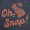 Mens Oh Snap T shirt Funny Chocolate Easter Bunny Basket Egg Hunt Gift for Her