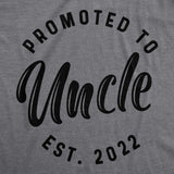 Crazy Dog Mens Shirts Promoted To Papa Grandpa or Uncle 2024 2023 2022 and 2021 Funny Fathers Day Tees