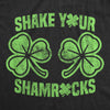 Womens Shake Your Shamrocks T shirt Funny St Patricks Day Boobs Graphic Novelty