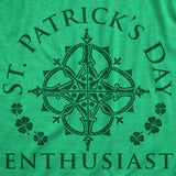 Mens St Patrick's Day Enthusiast Tshirt Funny Saint Patrick Day T-shirt Joke