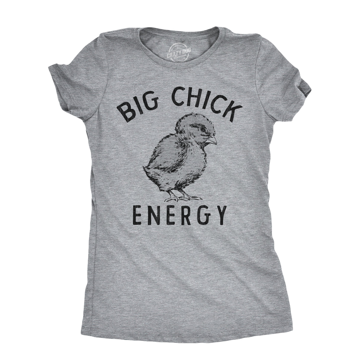 Womens Funny T Shirts Big Chick Energy Sarcastic Baby Chicken Graphic Novelty Tee For Ladies