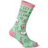 Women's I Get It From My Llama Socks Funny Alpaca Cute Animal Novelty Footwear