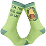 Women's I'm The Good Kind Of Fat Socks Funny Avocado Pit Butt Cheeks Footwear