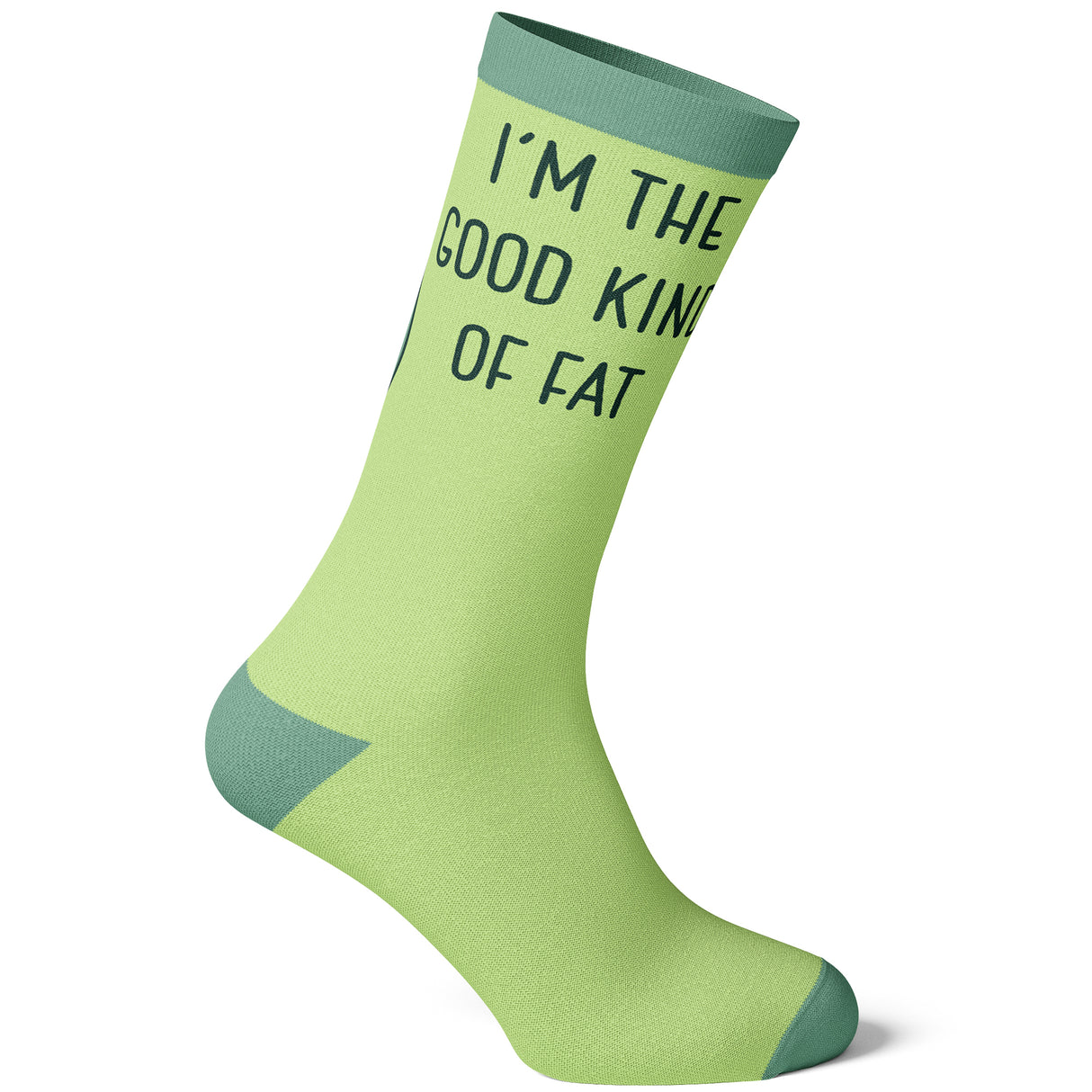 Women's I'm The Good Kind Of Fat Socks Funny Avocado Pit Butt Cheeks Footwear